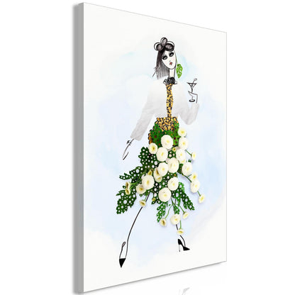 Leinwandbild - Herbal Girl (1 Part) Vertical Artgeist