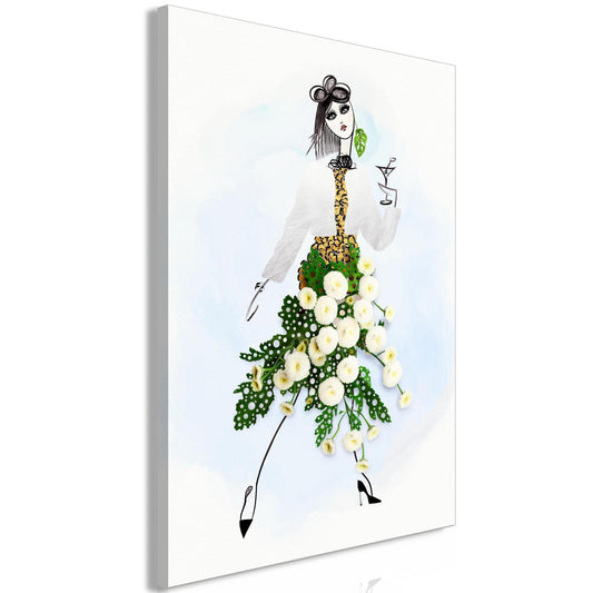 Leinwandbild - Herbal Girl (1 Part) Vertical Artgeist