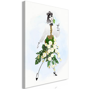 Leinwandbild - Herbal Girl (1 Part) Vertical Artgeist
