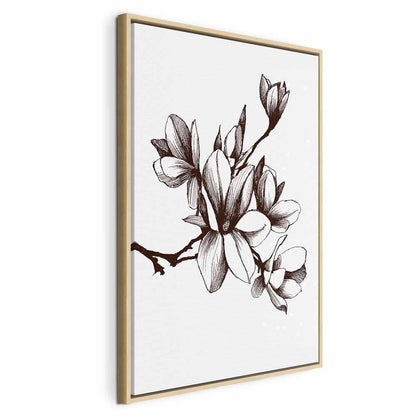 Leinwandbild - Renaissance Magnolias (1 Part) Vertical
