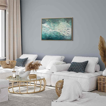 Leinwandbild - School of small fish