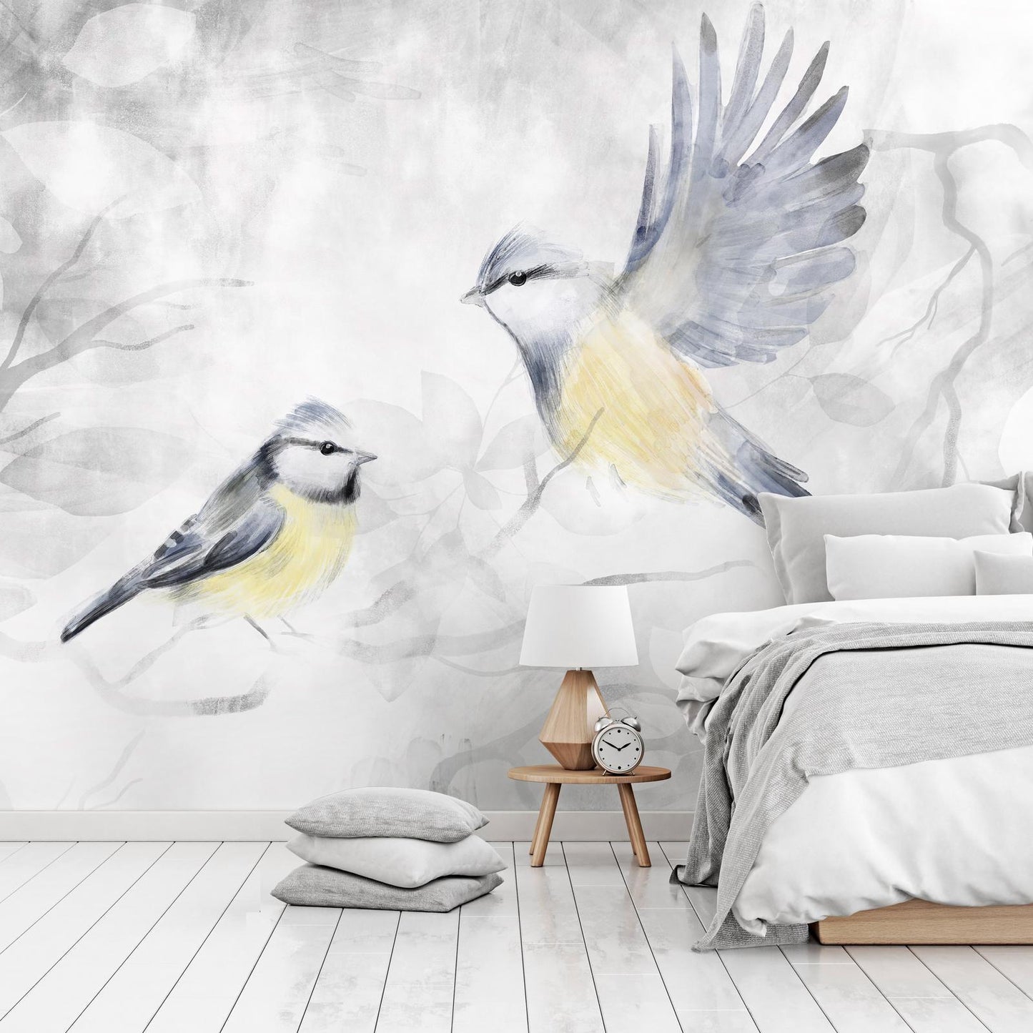 Wanddeko Aquarell Meise