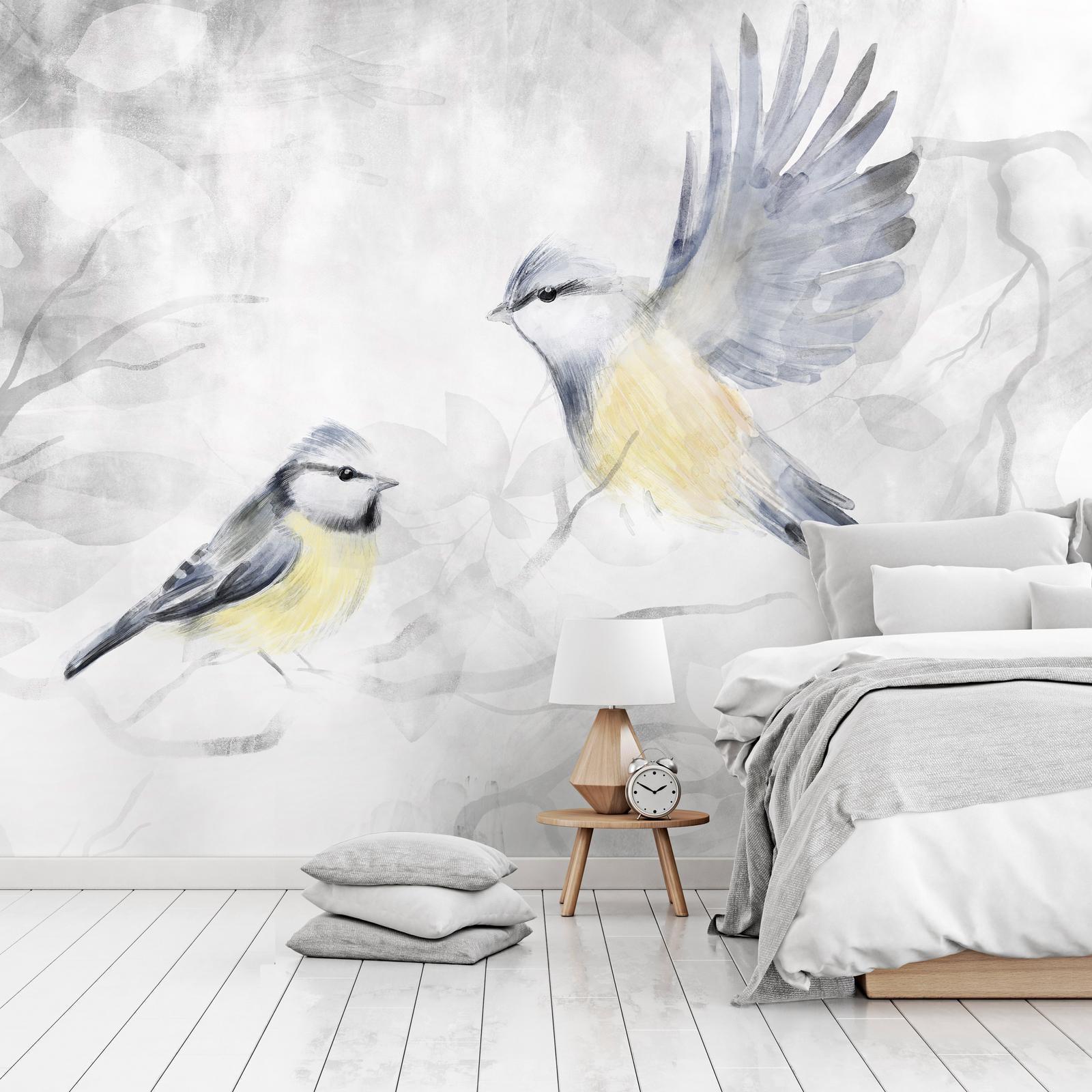 Wanddeko Aquarell Meise