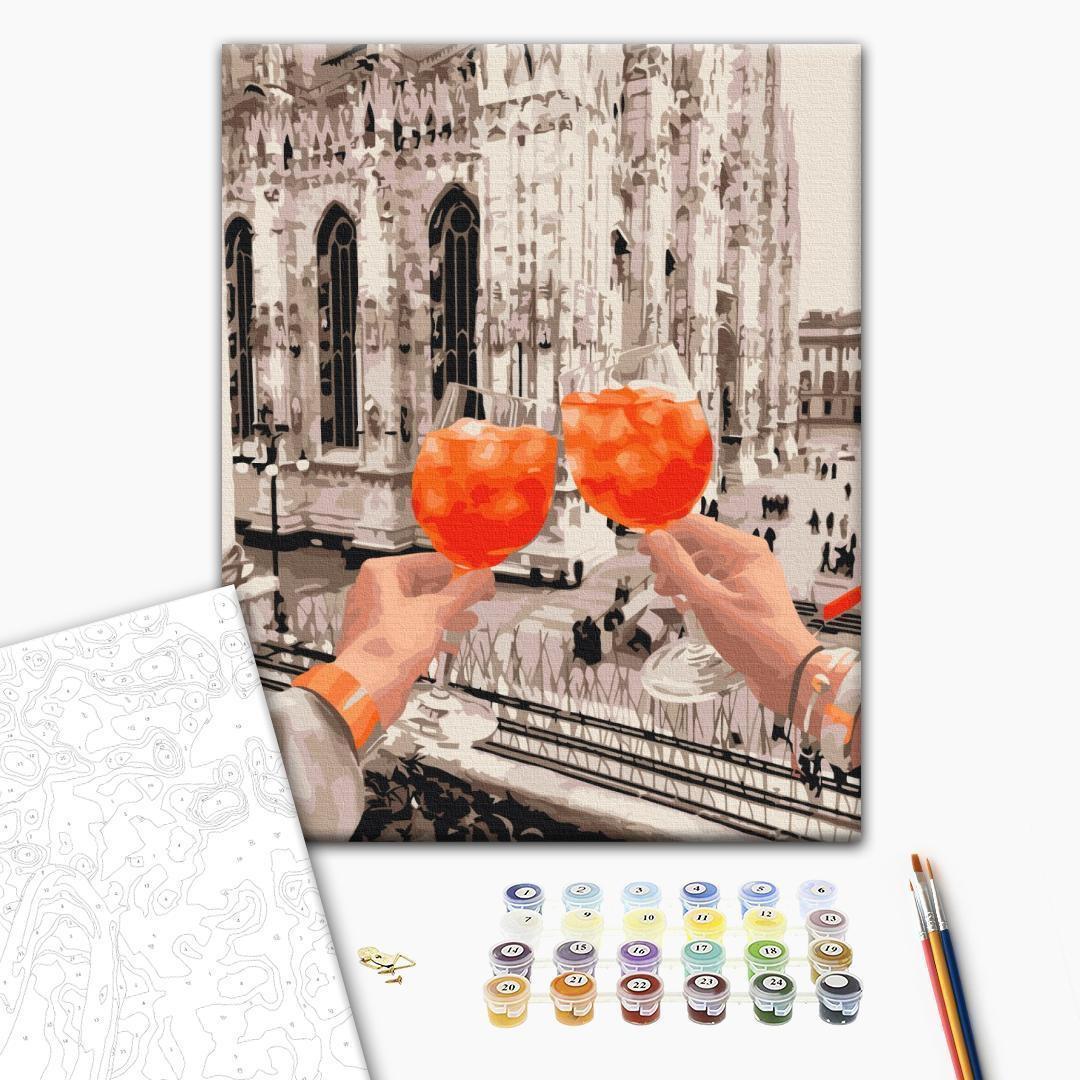 Malen nach Zahlen - Toast in Milan