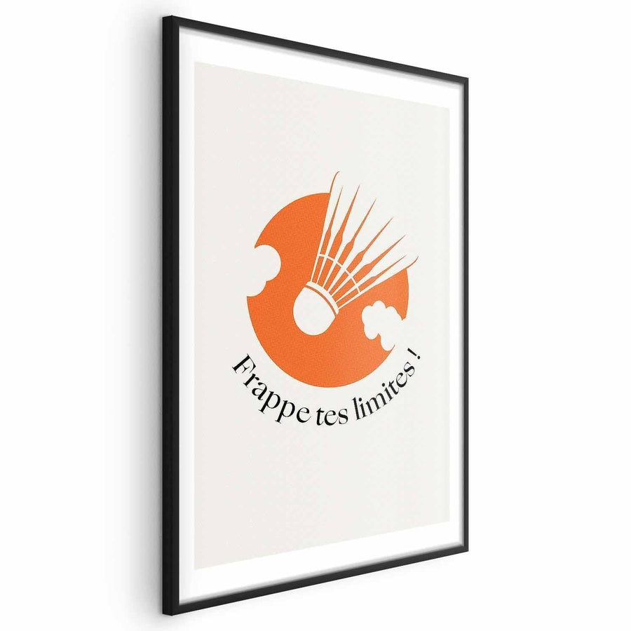 Poster - Shuttlecock Against the Orange Sun Artgeist