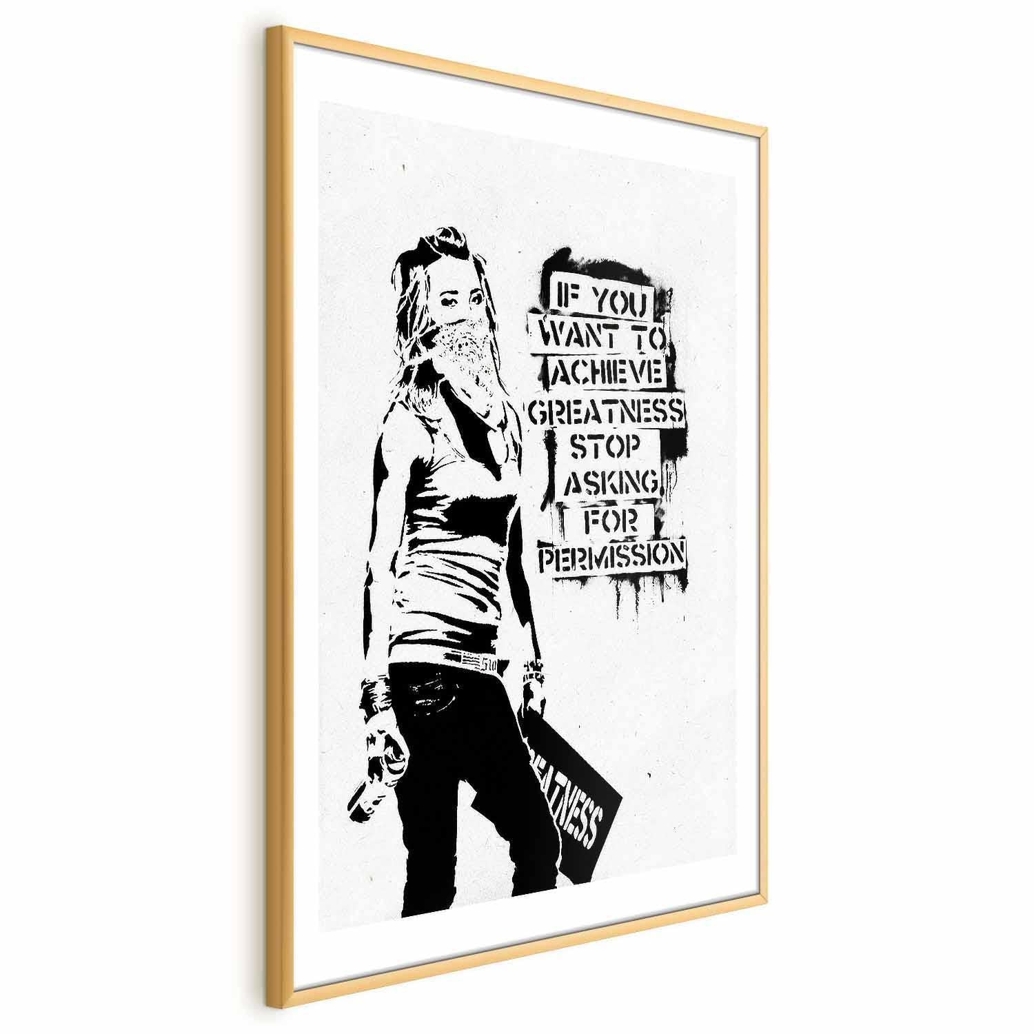 Poster - Girl with Graffiti Artgeist