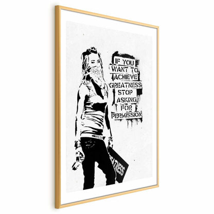 Poster - Girl with Graffiti Artgeist