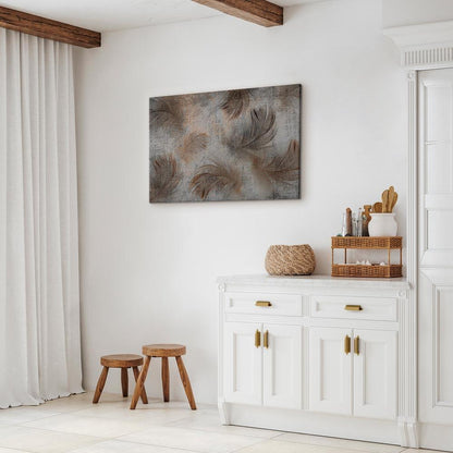 Leinwandbild - Breeze of Beige (1 Part) Wide