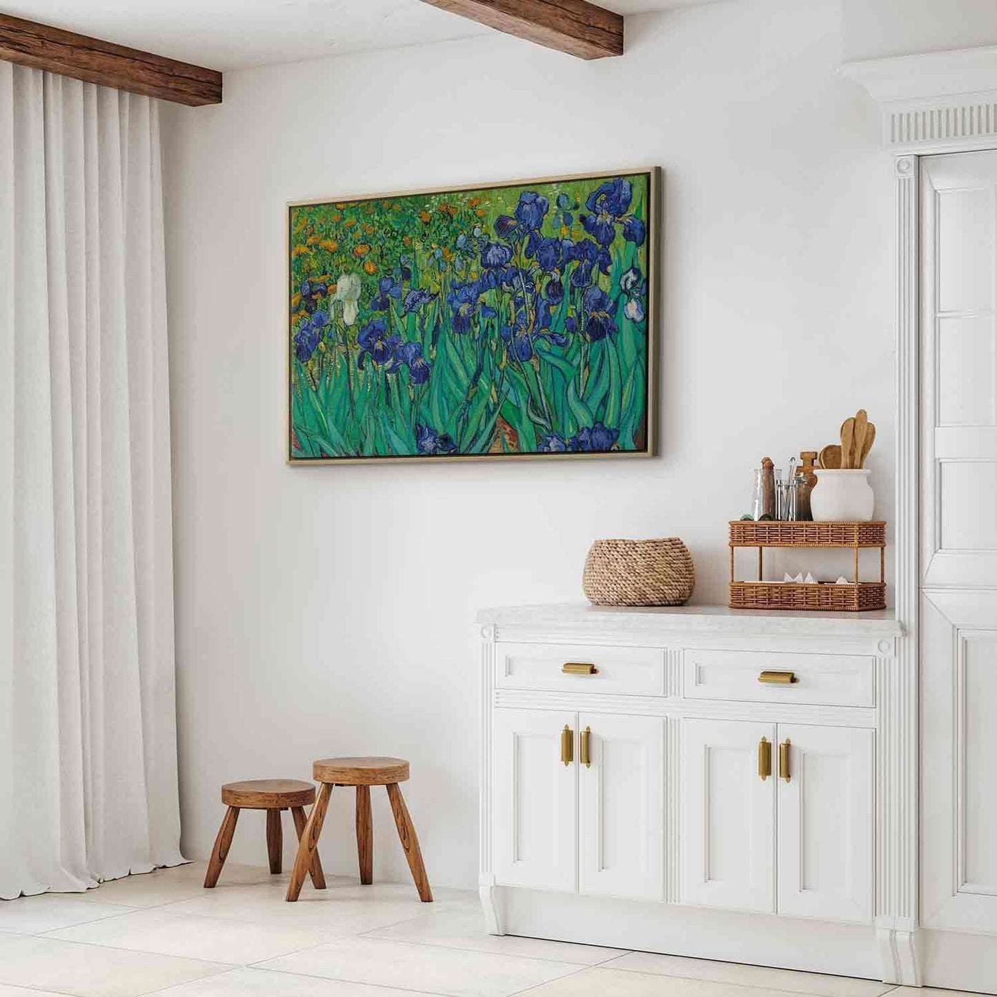 Leinwandbild - Vincent Van Gogh – Iryses