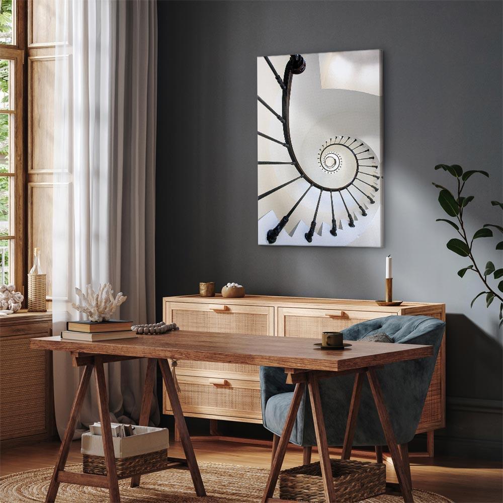 Leinwandbild - Endless Stairs (1 Part) Vertical