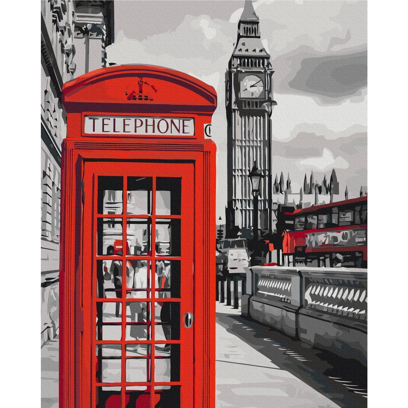 Malen nach Zahlen - Telephone Booth