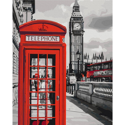 Malen nach Zahlen - Telephone Booth