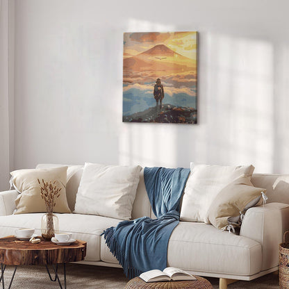 Malen nach Zahlen - At the summit at dawn