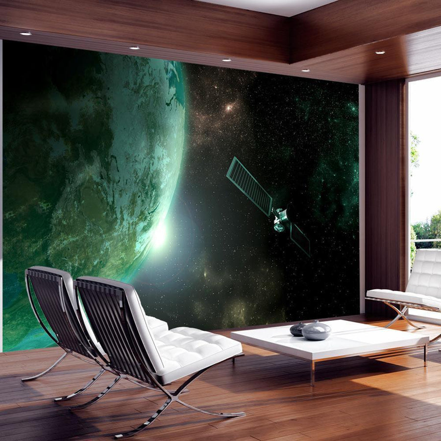 Fototapete Grüner Planet – Fantasievolle Naturwelt fürs Zimmer Sawelt