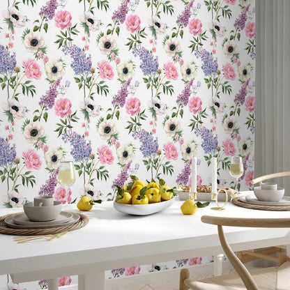 Tapete - Roses and Lilacs