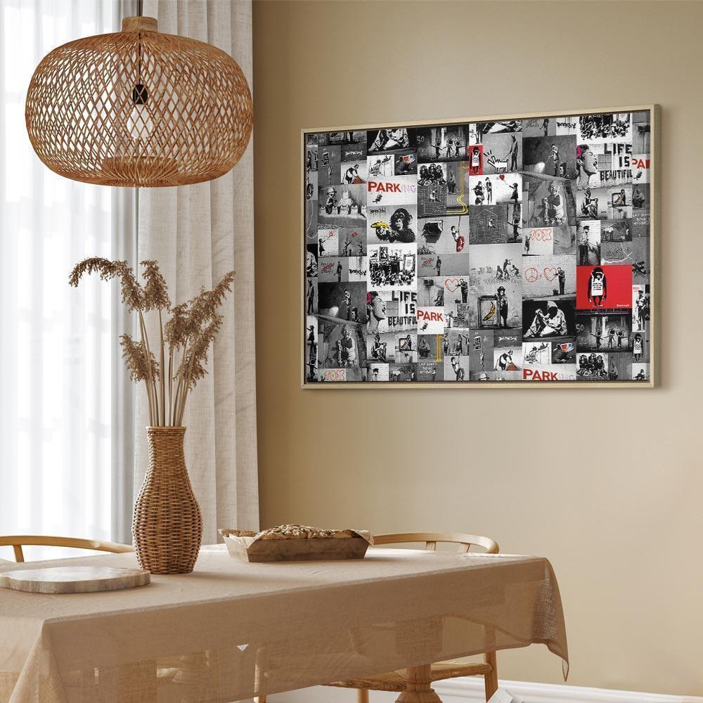 Leinwandbild - Street Art: Banksy