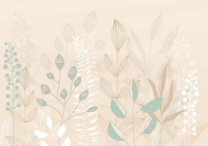 Fototapete - Pastel and Beige Glade Artgeist