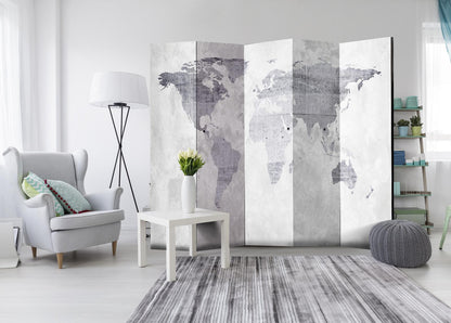 Paravent - Concrete Map Artgeist