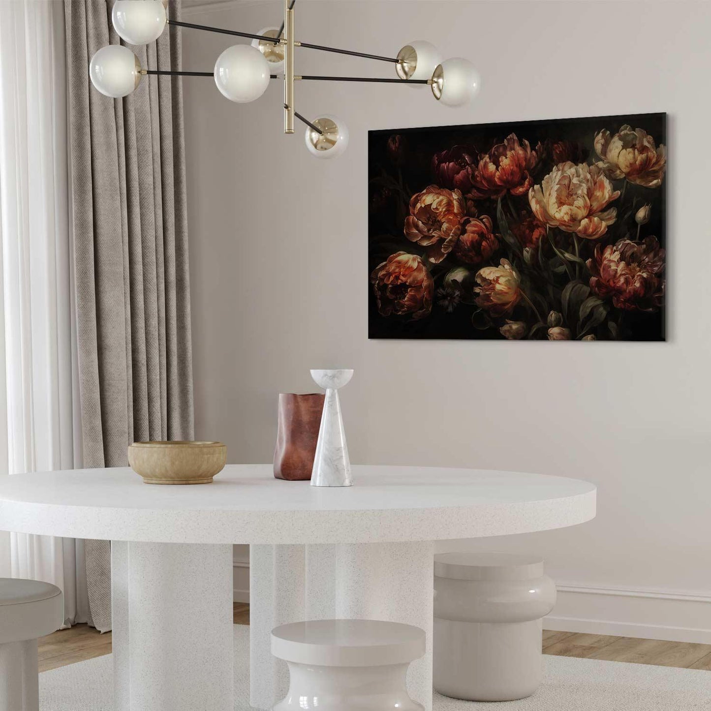 Leinwandbild - Blooming tulips