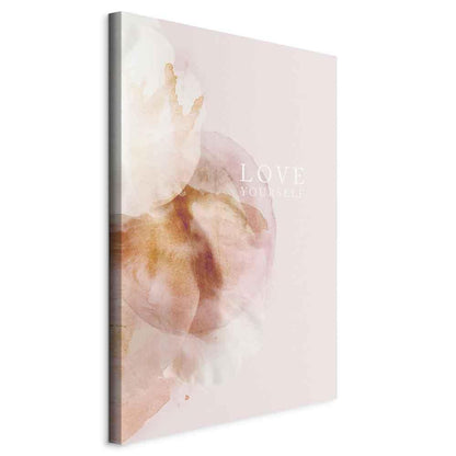 Leinwandbild - Love Yourself (1 Part) Vertical