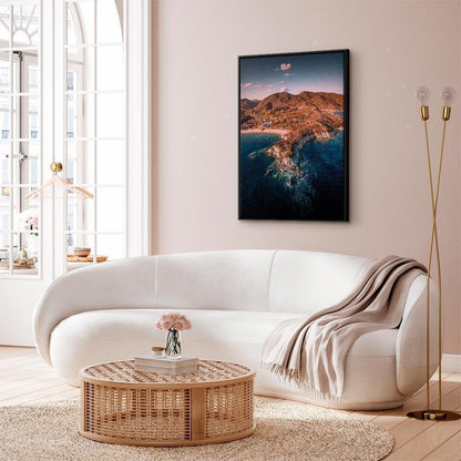 Leinwandbild - Cliff in Kalamitsi (1 Part) Vertical