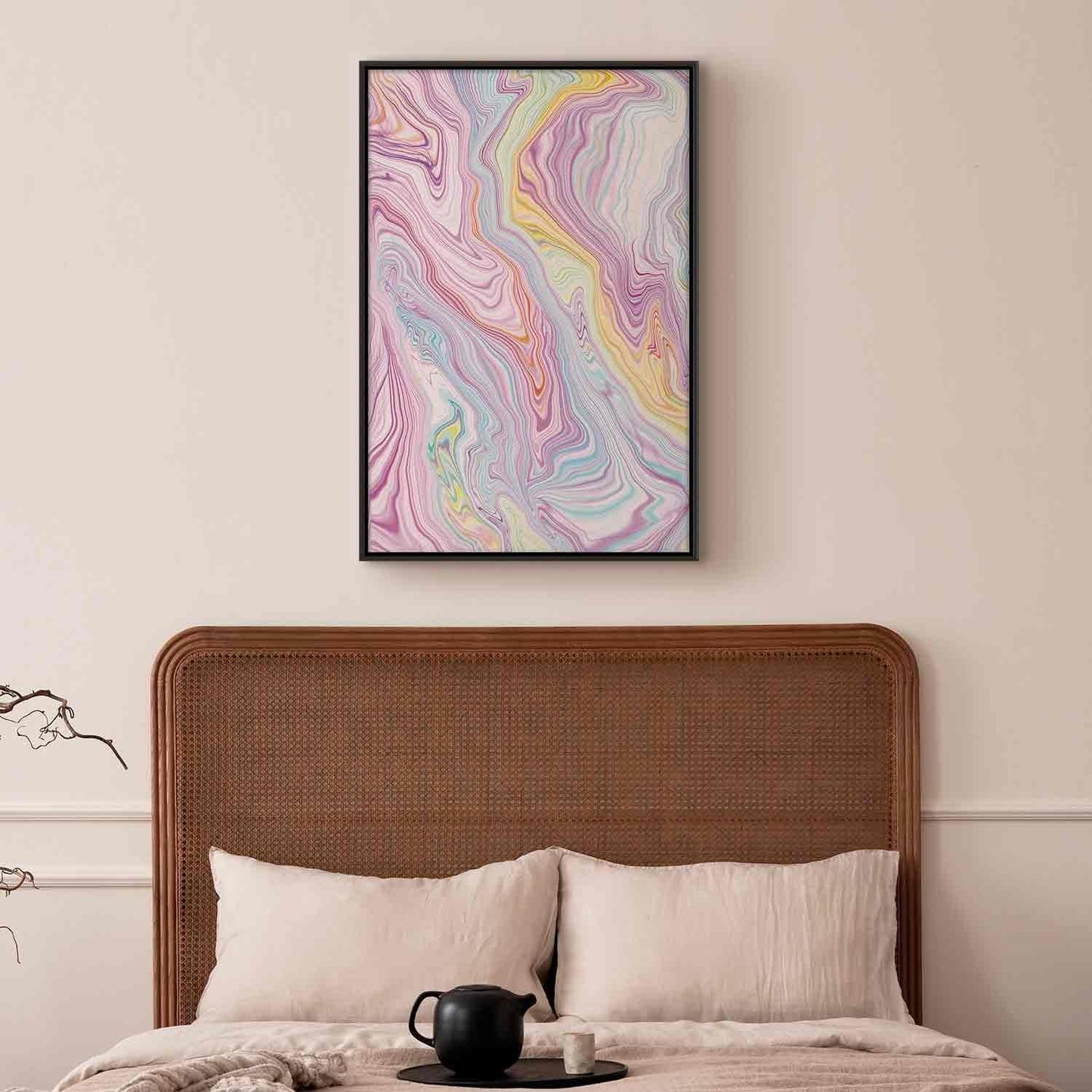 Leinwandbild - Colorful Dream - Abstract Shapes in Pastel Colors Artgeist