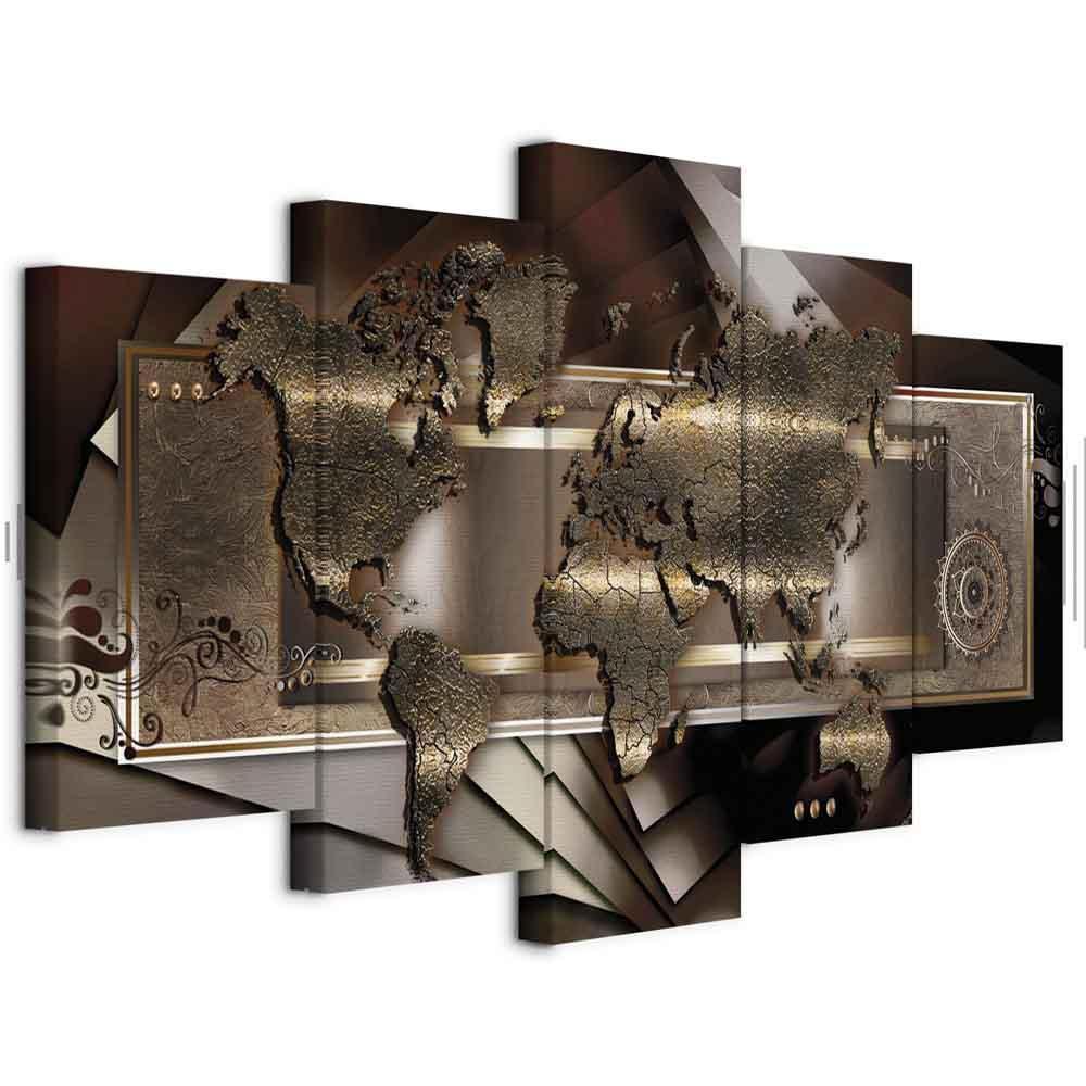 Leinwandbild - Chestnut map