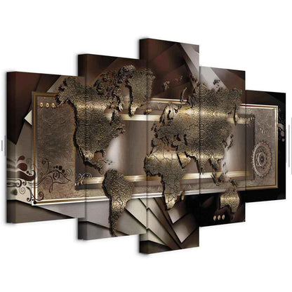 Leinwandbild - Chestnut map