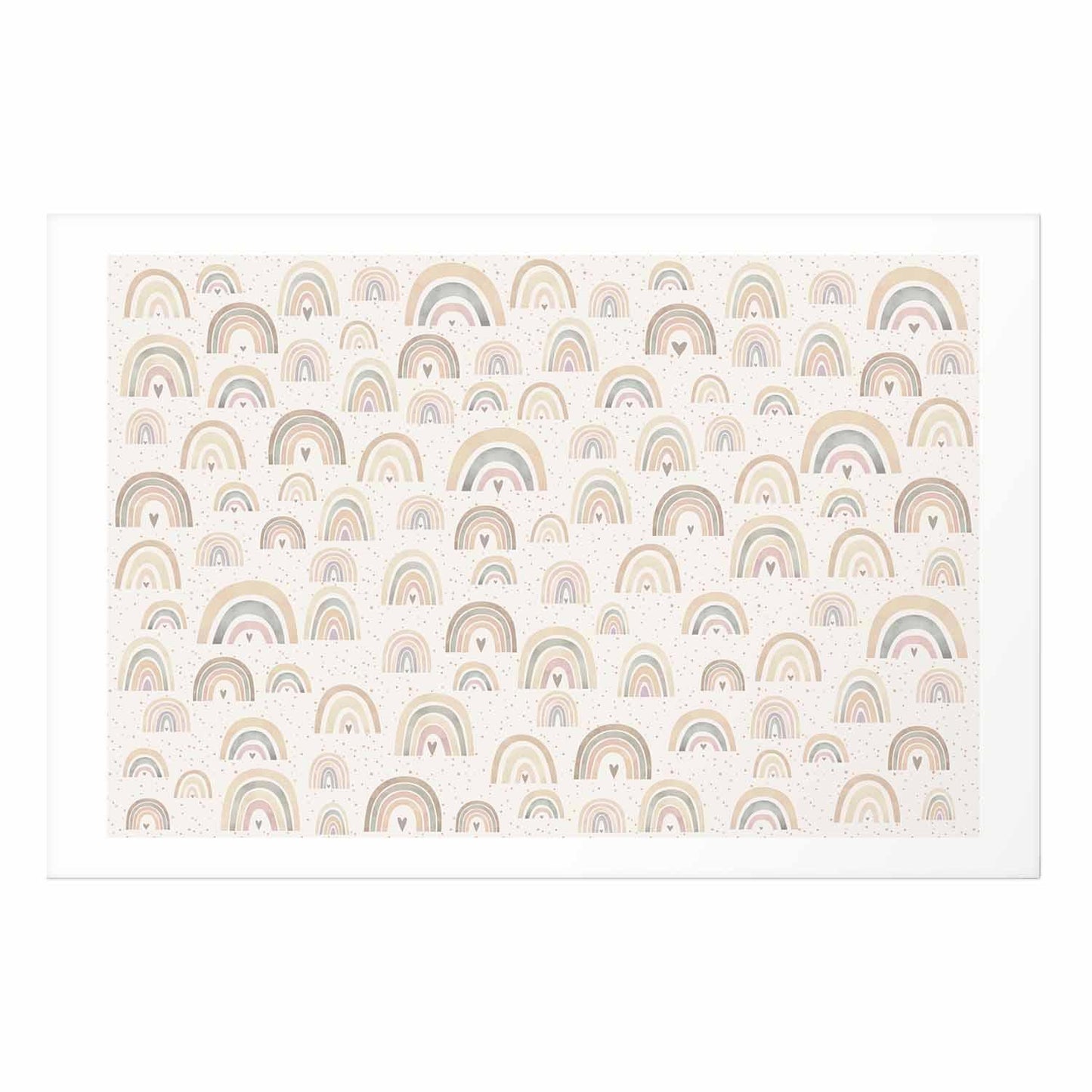 Poster - Rainbows and Hearts