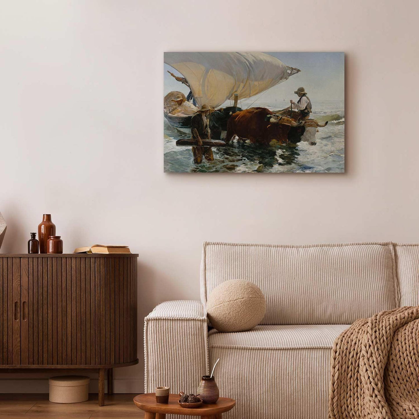 Leinwandbild - Joaquín Sorolla y Bastida – The Return from Fishing