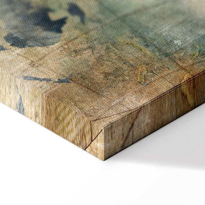 Leinwandbild - Retro Map (5 Parts) Narrow