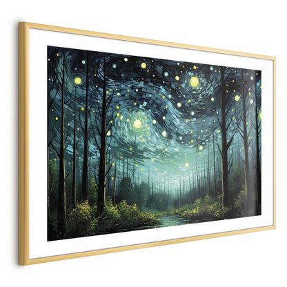 Poster - Starry night - a contemporary version of Van Gogh's night sky