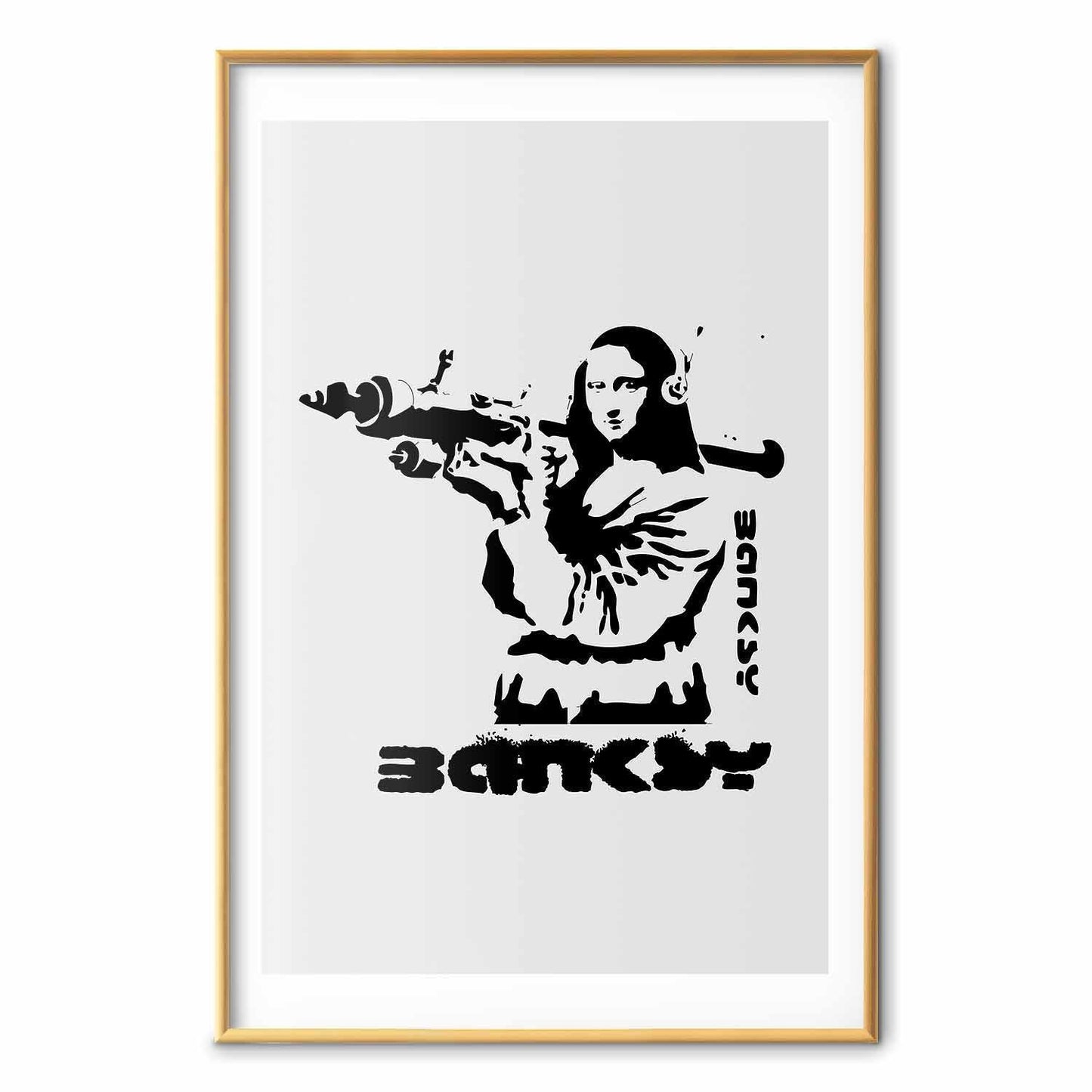 Poster - Mona Lisa with a Bazooka