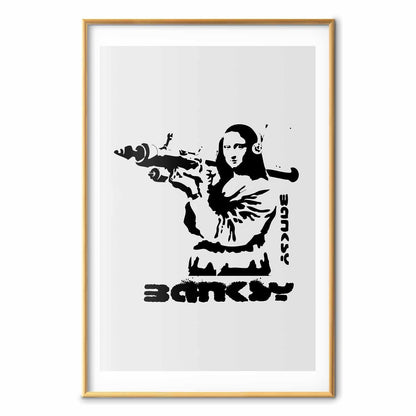 Poster - Mona Lisa with a Bazooka