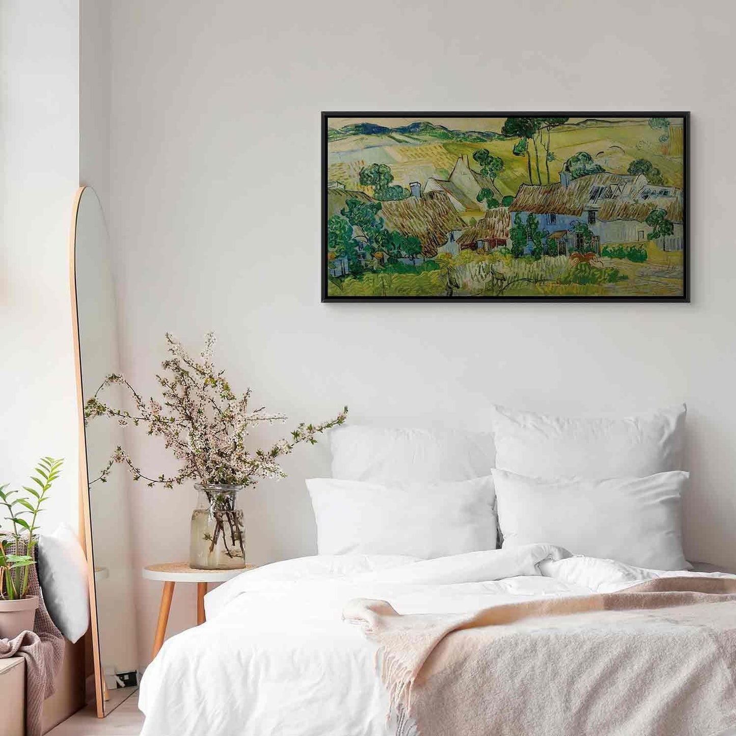 Leinwandbild - Vincent Van Gogh – Farms near Auvers