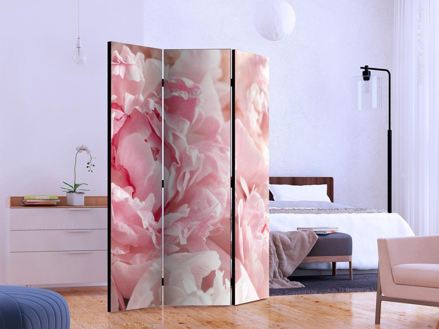 Paravent - Sweet Peonies Artgeist