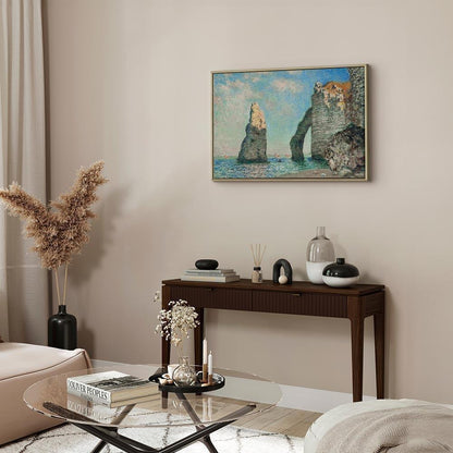 Leinwandbild - Claude Monet – Cliffs at Étretat