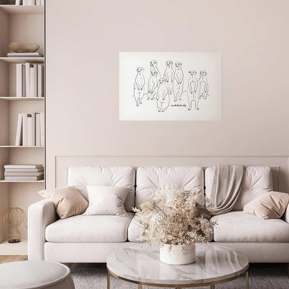 Poster - Meerkat Family Artgeist