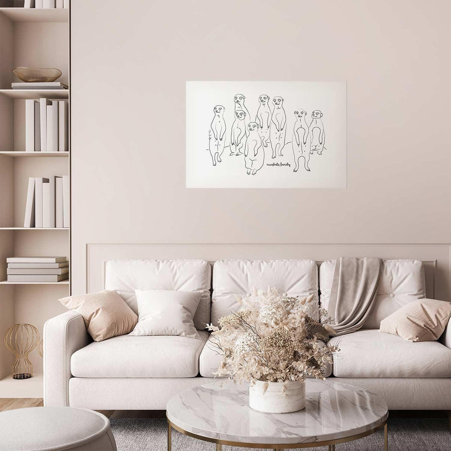 Poster - Meerkat Family Artgeist