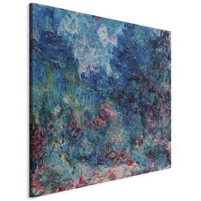 Leinwandbild - La maison de l'artiste vue du jardin aux roses (Claude Monet) Artgeist