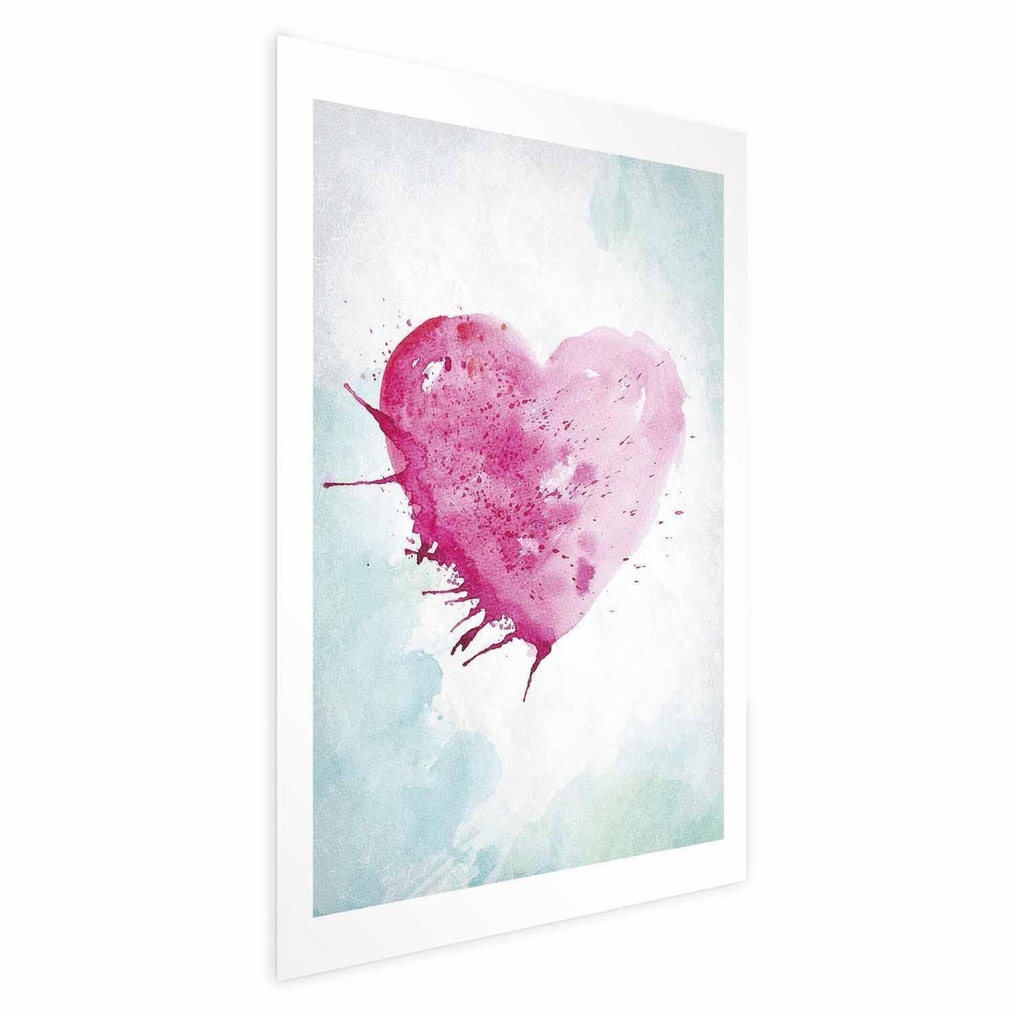 Poster - Watercolor Heart Artgeist