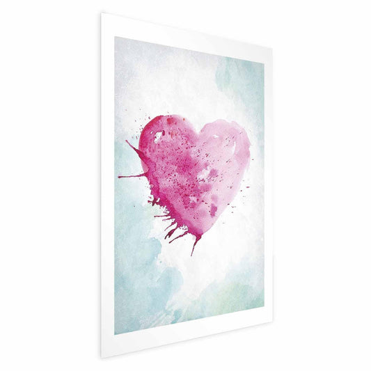 Poster - Watercolor Heart Artgeist