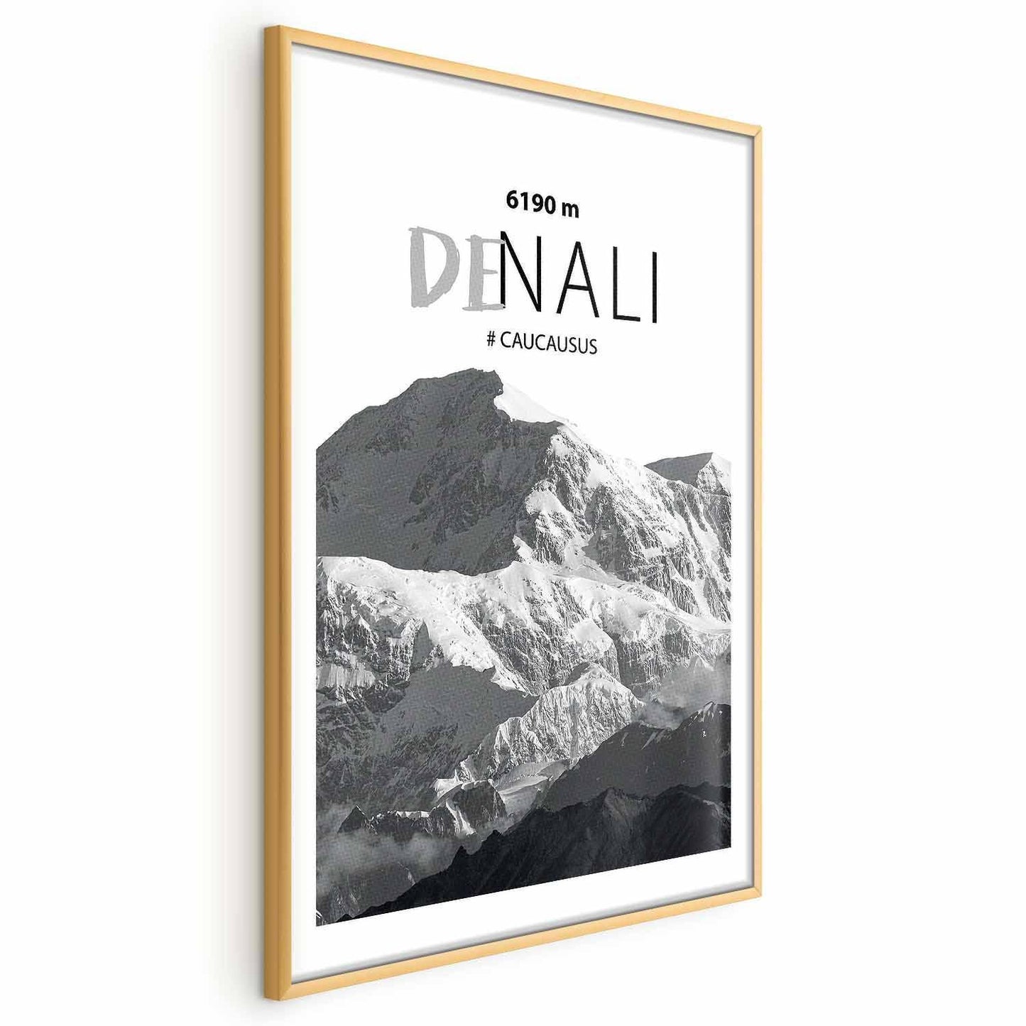 Poster - Majestic mountain peak Denali mountain crown mountain landscape