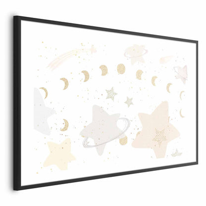 Poster - Moon and Stars