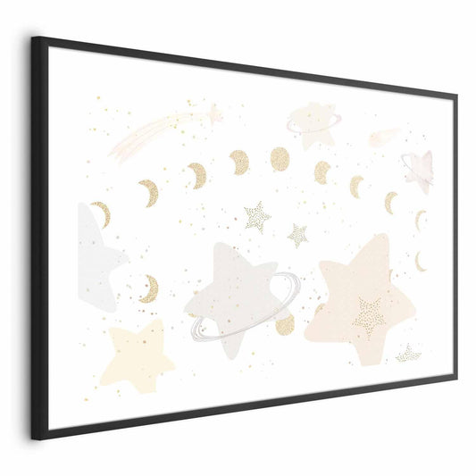 Poster - Moon and Stars