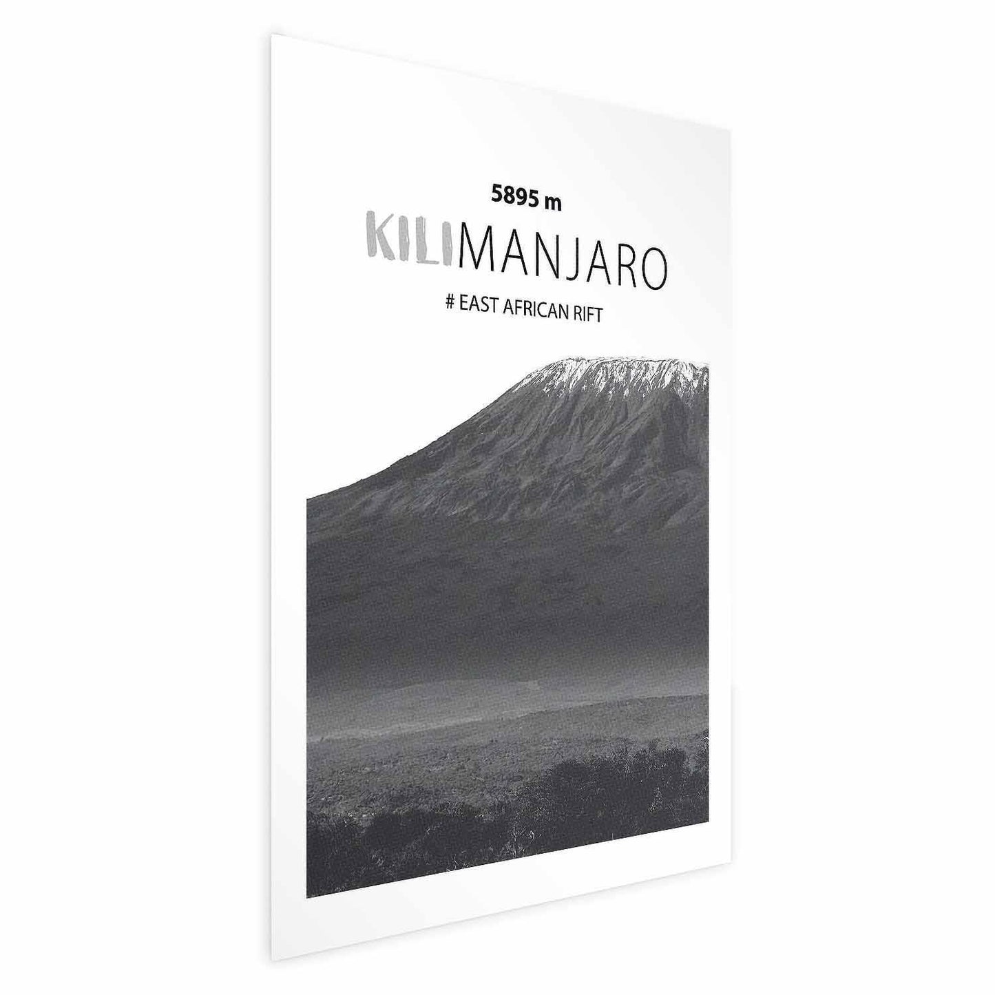 Poster - The majestic Kilimanjaro mountain peak, crown of mountains, mountain landscape