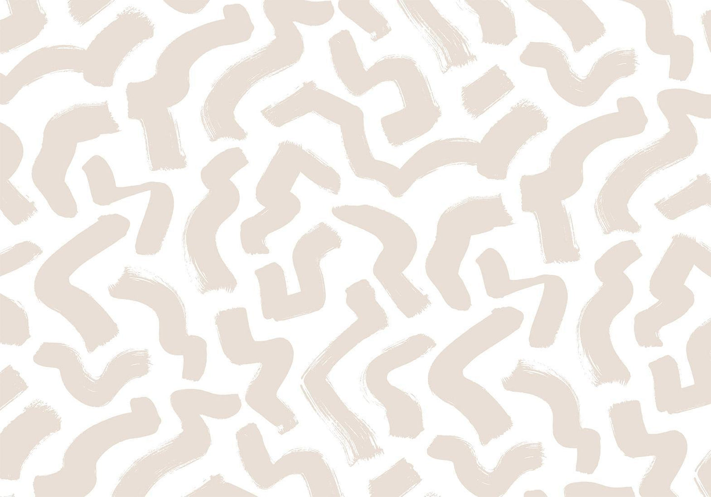 Fototapete - Abstract composition - beige patterns in shapes on a white background Artgeist