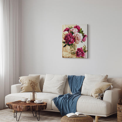 Malen nach Zahlen - Composition with peonies