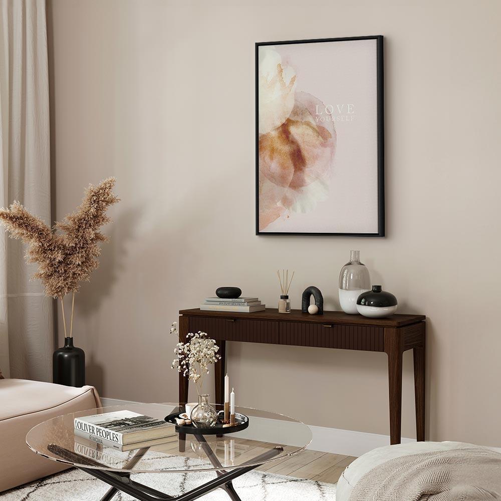 Leinwandbild - Love Yourself (1 Part) Vertical