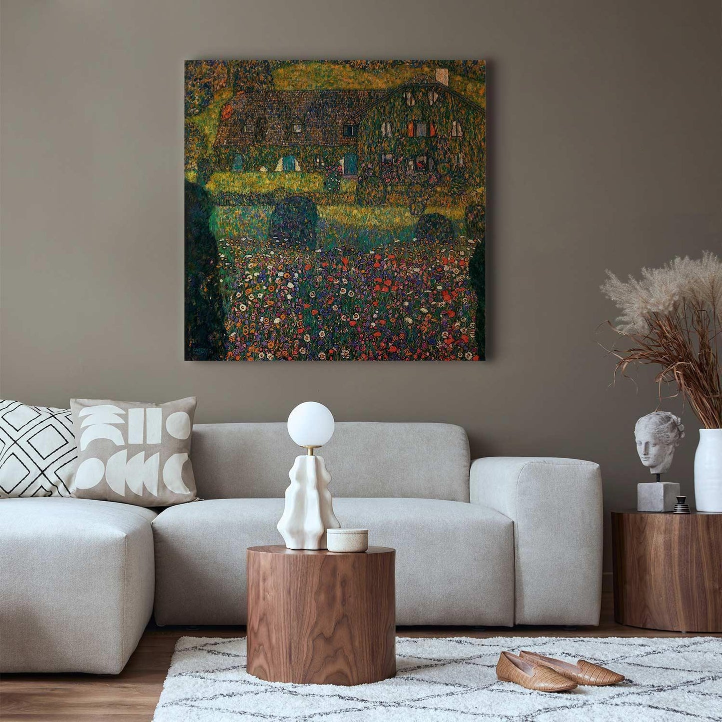 Leinwandbild - Country House on the Attersee Lake Artgeist